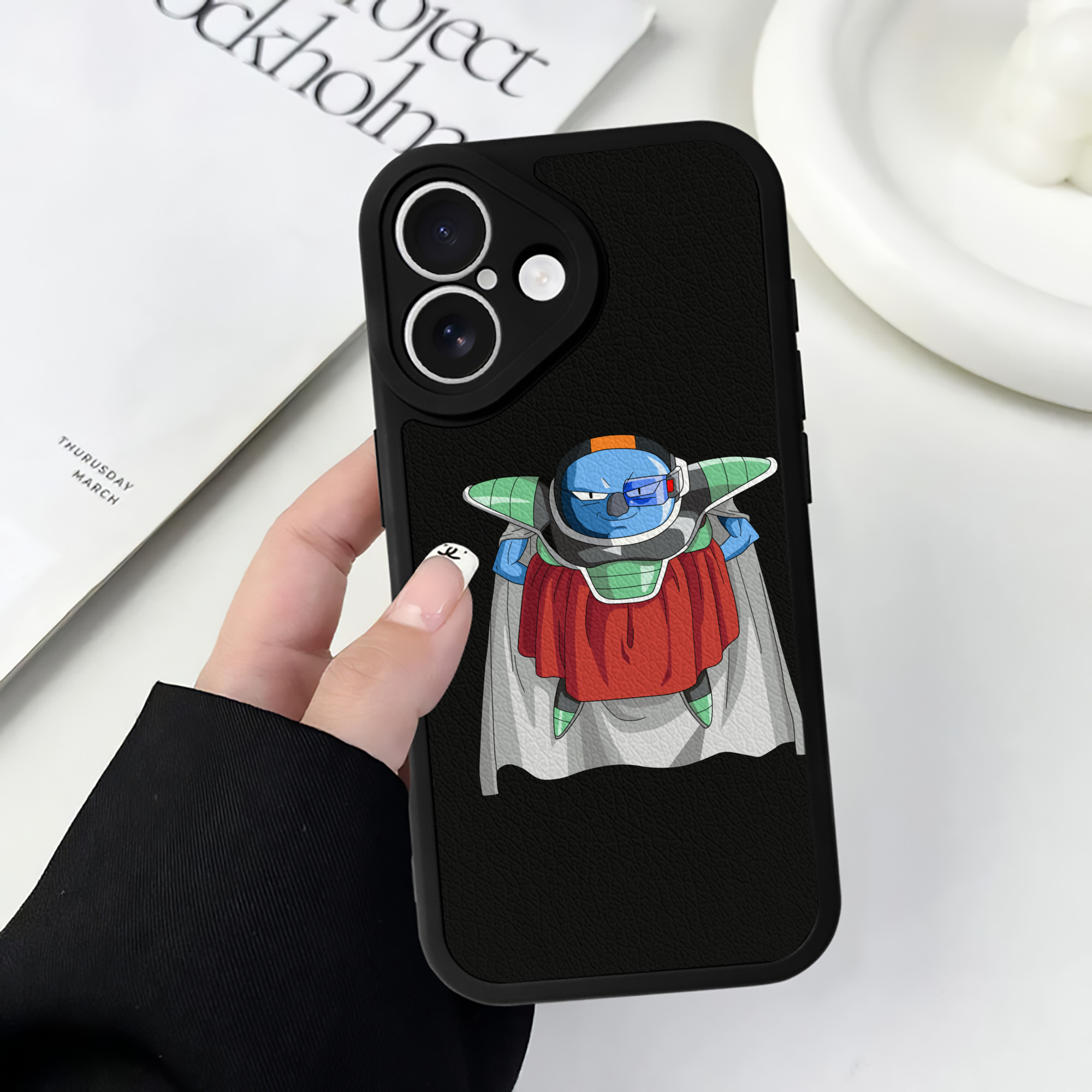 （画像用） ドラゴンボール DRAGON BALL 【iPhone 16シリーズ対応】シリコンスマホケース（レザー調） 材質：シリコン